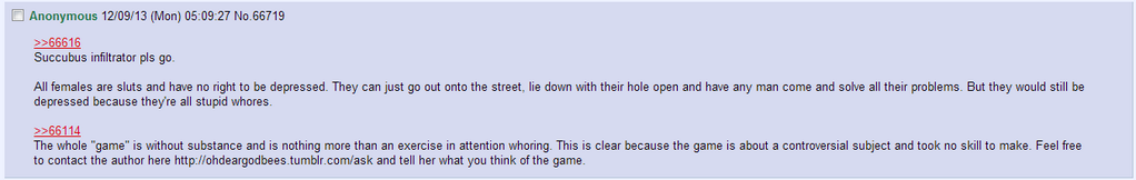 Wizardchan forum post - 9 Dec 2013